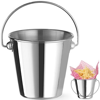 Mini wiaderko z uchwytem do serwowania przekąsek stalowe śr. 90x85 mm Hendi