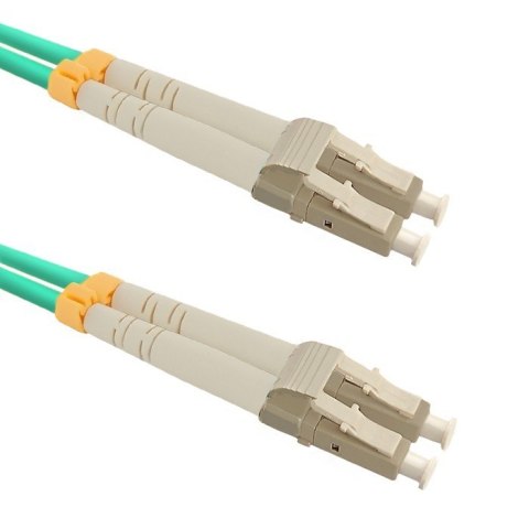 Patchcord światłowodowy LC/UPC-LC/UPC | MM | 50/125 | OM3 | 15m Qoltec
