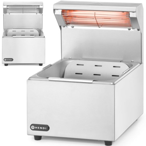 Podgrzewacz do frytek z lampą grzewczą GN 1/2 400 W Hendi