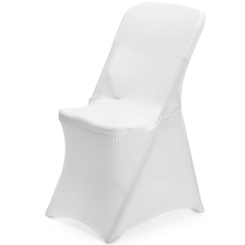 Pokrowiec na krzesło cateringowe bez prasowania - biały Hendi