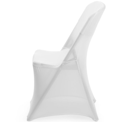 Pokrowiec na krzesło cateringowe bez prasowania - biały Hendi
