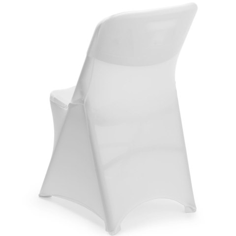 Pokrowiec na krzesło cateringowe bez prasowania - biały Hendi