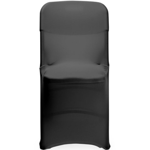 Pokrowiec na krzesło cateringowe bez prasowania - czarny Hendi