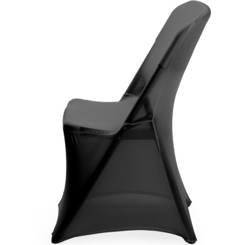 Pokrowiec na krzesło cateringowe bez prasowania - czarny Hendi