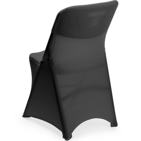 Pokrowiec na krzesło cateringowe bez prasowania - czarny Hendi