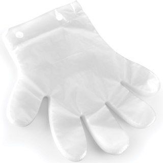 Rękawiczki foliowe ochronne uniwersalne zrywki na zawieszce - 100 szt. Hendi