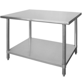 Stół centralny z półką skręcany Budget Line - 140x60x85 cm Hendi