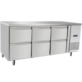 Stół chłodniczy gastronomiczny z 6 szufladami 420 l 400 W 1795x700x879 mm ARKTIC