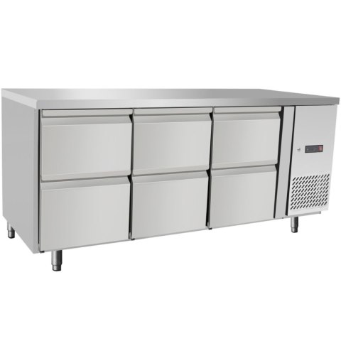 Stół chłodniczy gastronomiczny z 6 szufladami 420 l 400 W 1795x700x879 mm ARKTIC