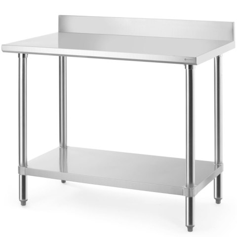 Stół przyścienny z półką rantem skręcany Budget Line 100x60x95 cm Hendi