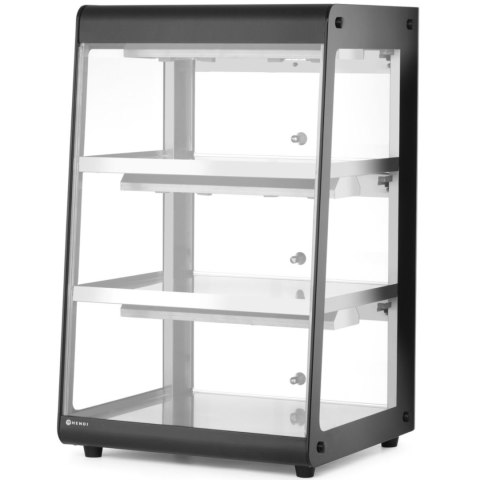 Witryna grzewcza nastawna ekspozycyjna 3 poziomy 50-70C 500 W Hendi