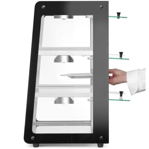 Witryna grzewcza nastawna ekspozycyjna 3 poziomy 50-70C 500 W Hendi