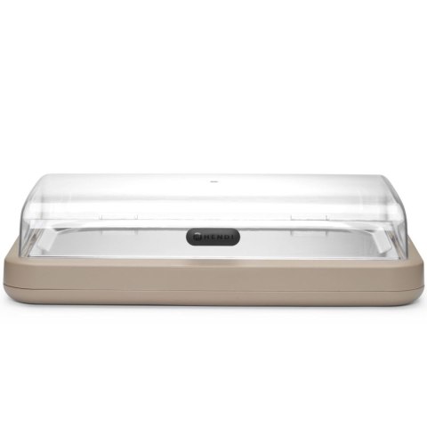 Witrynka ekspozycyjna z wkładem chłodzącym UNIQ GN 1/1 - beżowa Hendi