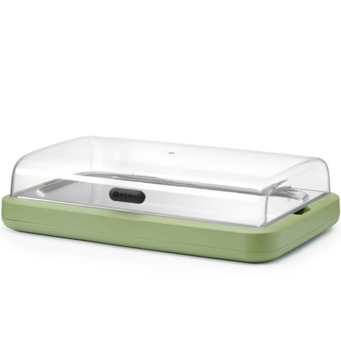 Witrynka ekspozycyjna z wkładem chłodzącym UNIQ GN 1/1 - zielona Hendi