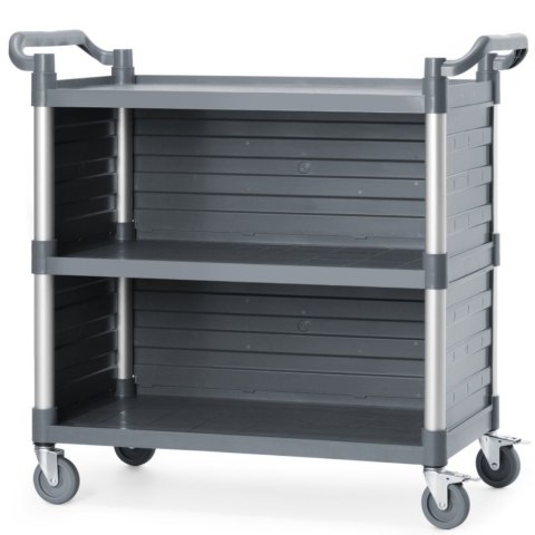 Wózek kelnerski serwisowy z bocznymi panelami do 150 kg 3-półki 842x486 mm Amer Box