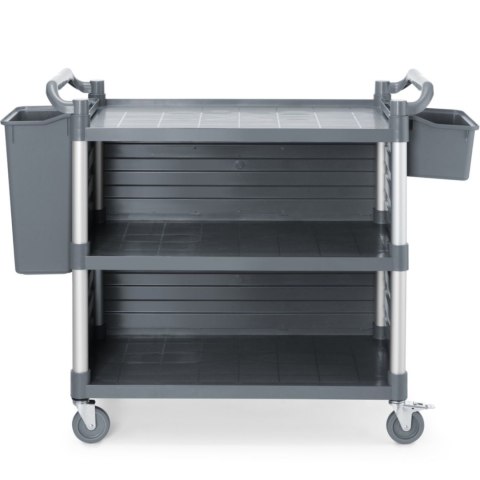 Wózek kelnerski serwisowy z bocznymi panelami do 150 kg 3-półki 842x486 mm Amer Box