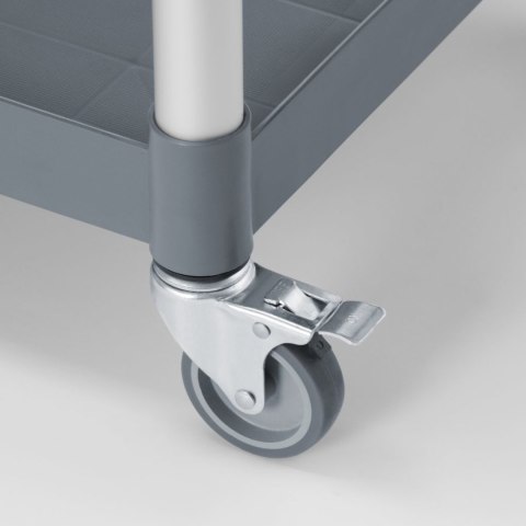 Wózek kelnerski serwisowy z bocznymi panelami do 150 kg 3-półki 842x486 mm Amer Box