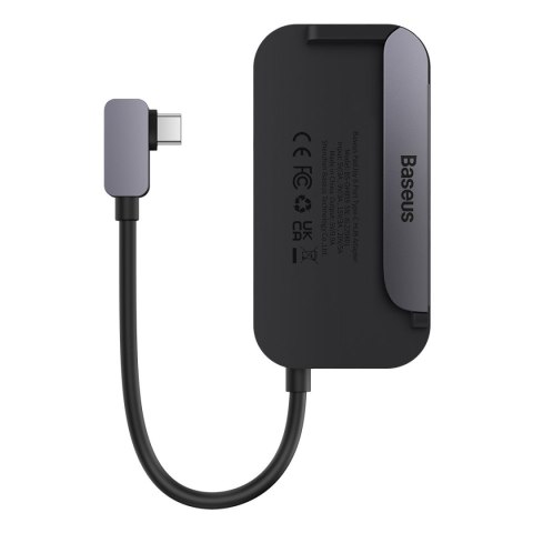 6w1 Rozdzielacz portów PadJoy HUB USB do tabletu smartfona USB-C HDMI SD TF ciemnoszary BASEUS