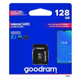 Karta pamięci Microcard 128GB micro SD XC UHS-I class 10 + adapter SD Goodram