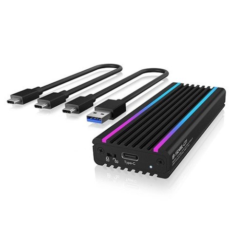 IB-1824ML-C31 Obudowa M.2 NVMe z oświetleniem RGB IcyBox