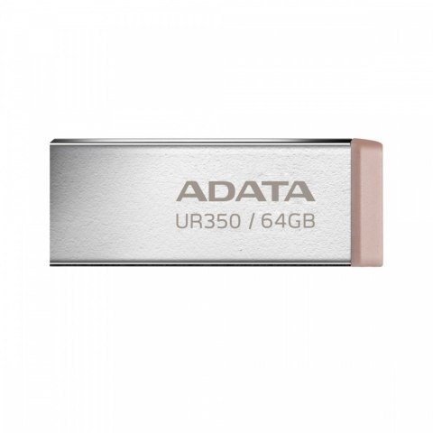 Pendrive UR350 64GB USB3.2 Gen2 Metal brązowy Adata