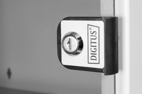 Szafa sieciowa wisząca 19" 9U, SOHO PRO 460 x 540 x 400 mm, nośność 60kg, drzwi szyba, niezłożona, Szara Digitus