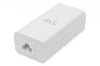 Zasilacz/Adapter PoE+ 802.3at, max. 52V 30W Gigabit 10/100/1000 Mbps, aktywny, Biały Digitus