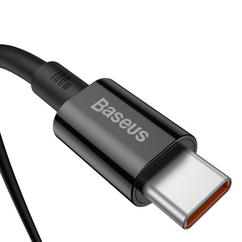 Kabel przewód Superior USB-C - USB-C szybkie ładowanie 100W 5A 2m - czarny BASEUS
