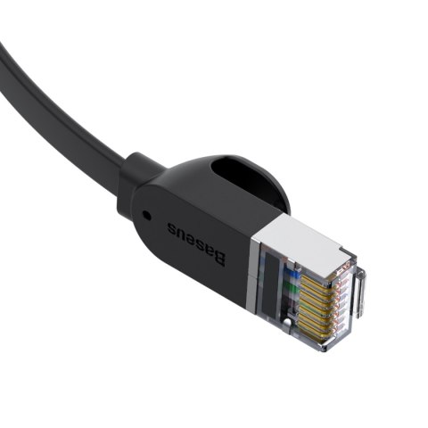 Kabel sieciowy RJ45 płaski High Speed Ethernet CAT6 1m - czarny BASEUS