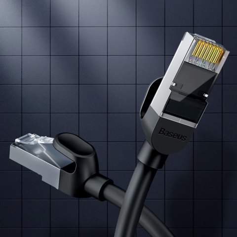Kabel sieciowy RJ45 płaski High Speed Ethernet CAT6 1m - czarny BASEUS