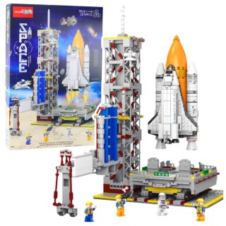 Klocki Konstrukcyjne Stacja Kosmiczna Platforma Rakieta 1670 el. LEAN Toys