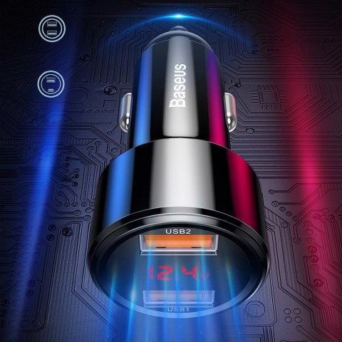 Ładowarka samochodowa Magic Series PPS QC 4.0+ QC3.0 45W 6A czarny BASEUS