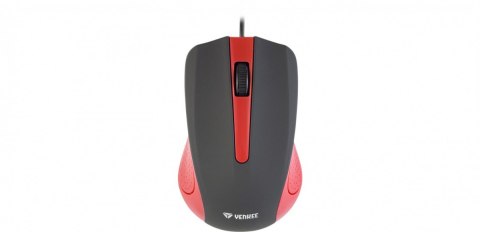 Mysz przewodowa USB 3 przyciski, gumowana powierzchnia YENKEE