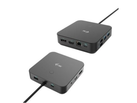 Stacja dokująca USB-C HDMI Dual DP Docking Station Power Delivery 100 W I-tec