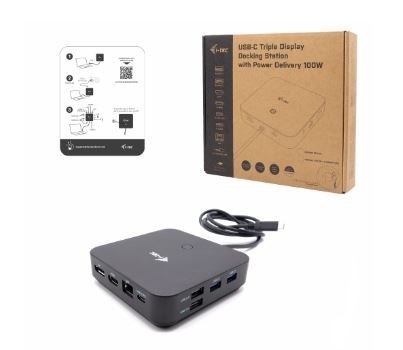 Stacja dokująca USB-C HDMI Dual DP Docking Station Power Delivery 100 W I-tec