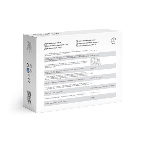 Zasilacz sieciowy USB-C 65W ZA-01 Savio