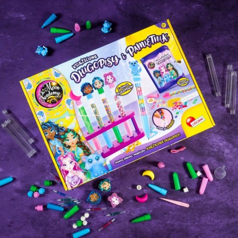 Zestaw kreatywny Moon Academy Księżycowe długopisy i pamiętnik Lisciani