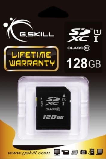 Karta SDXC 128GB Class 10 UHS-I G.SKILL