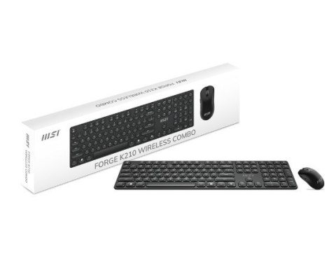 Klawiatura + mysz Forge K210 Combo US MSI