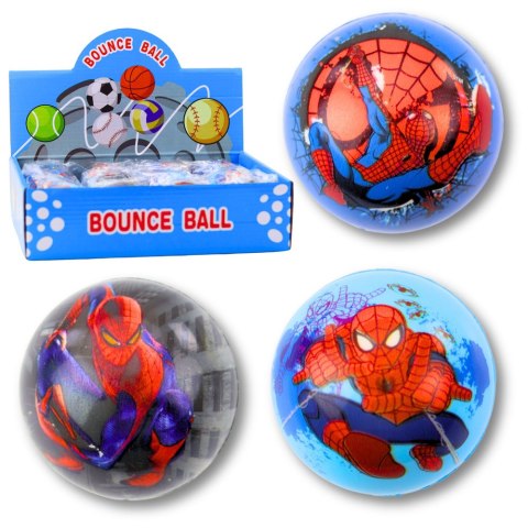 Piłka Piłeczka Piankowa Do Odbijania Zabawy Superbohater Spider 6,5 cm LEAN TOYS