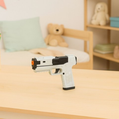 Pistolet Zabawkowy Naboje Piankowe Amunicja Łuski Biały LEAN Toys