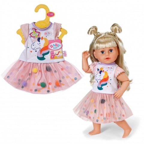 Sukienka jednorożca z tutu Baby Born 43 cm Zapf