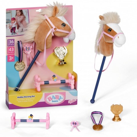 Zestaw Hobby Horse dla lalki Baby Born 43 i 36 cm Zapf