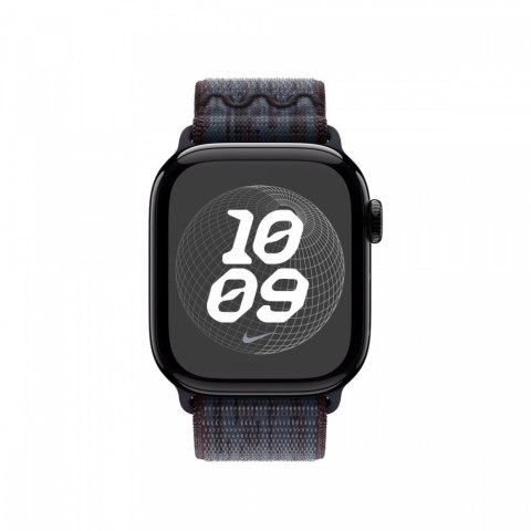 Opaska sportowa Nike w kolorze czarnym/niebieskim do koperty 42 mm Apple
