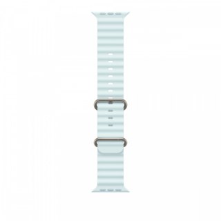 Pasek Ocean w kolorze mroźnego błękitu do koperty 49 mm - elementy z tytanu w kolorze naturalnym Apple