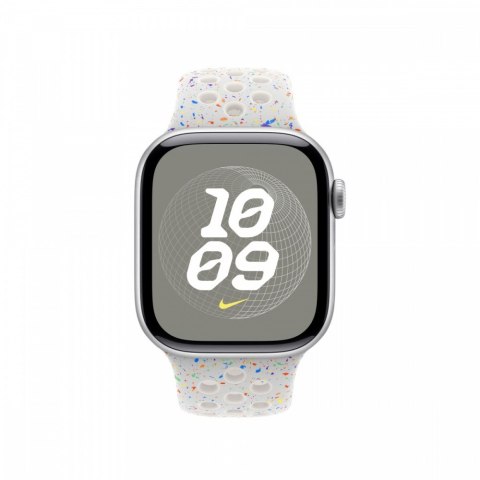 Pasek sportowy Nike w kolorze czystej platyny do koperty 42 mm - rozmiar M/L Apple
