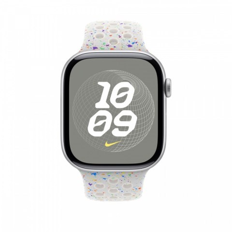 Pasek sportowy Nike w kolorze czystej platyny do koperty 46 mm - rozmiar S/M Apple