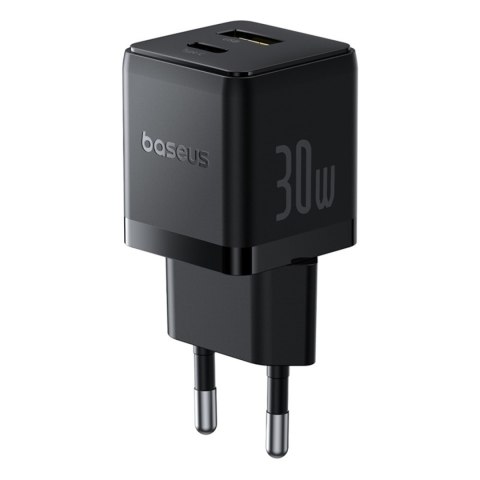 Ładowarka sieciowa Palm 30W USB-C USB-A - czarna BASEUS