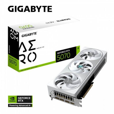 Karta graficzna GeForce RTX 5070 AERO OC 12GB GDDR7 192bit HDMI/3DP Gigabyte