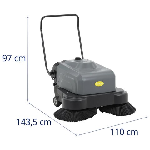Zamiatarka akumulatorowa 2 szczotki 46 cm 4000 m2/h Ulsonix